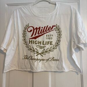 Miller High Life Women's White Tee - Short Sleeve